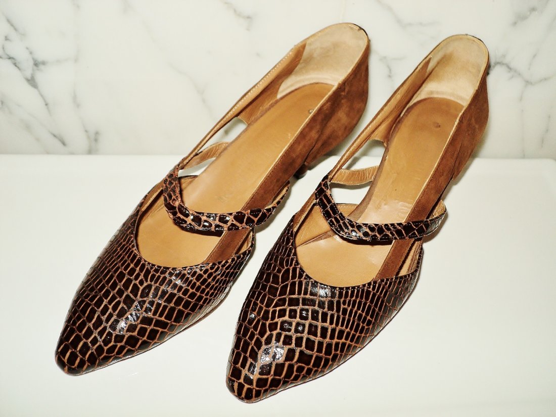 Giorgio Armani Reptile & Suede Leather Shoes Italy 40 (1 of 8)