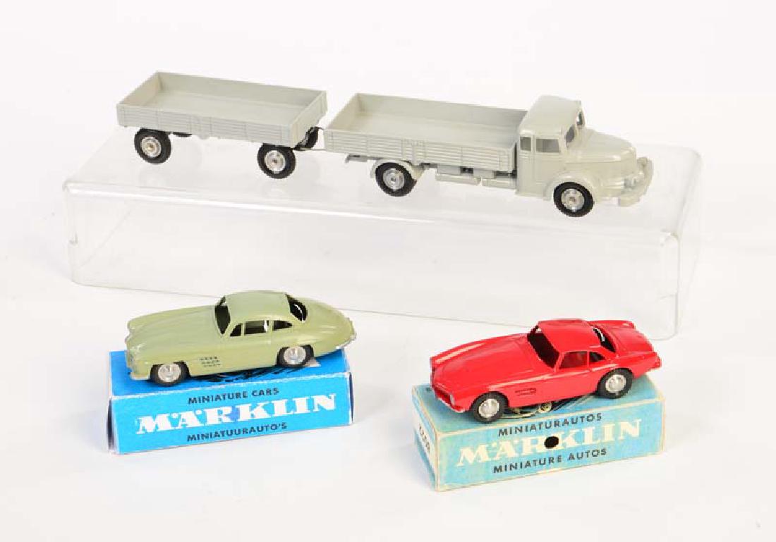 Marklin, LKW mit Anhaenger + Mercedes 300 SL + BMW 507 (1 of 1)