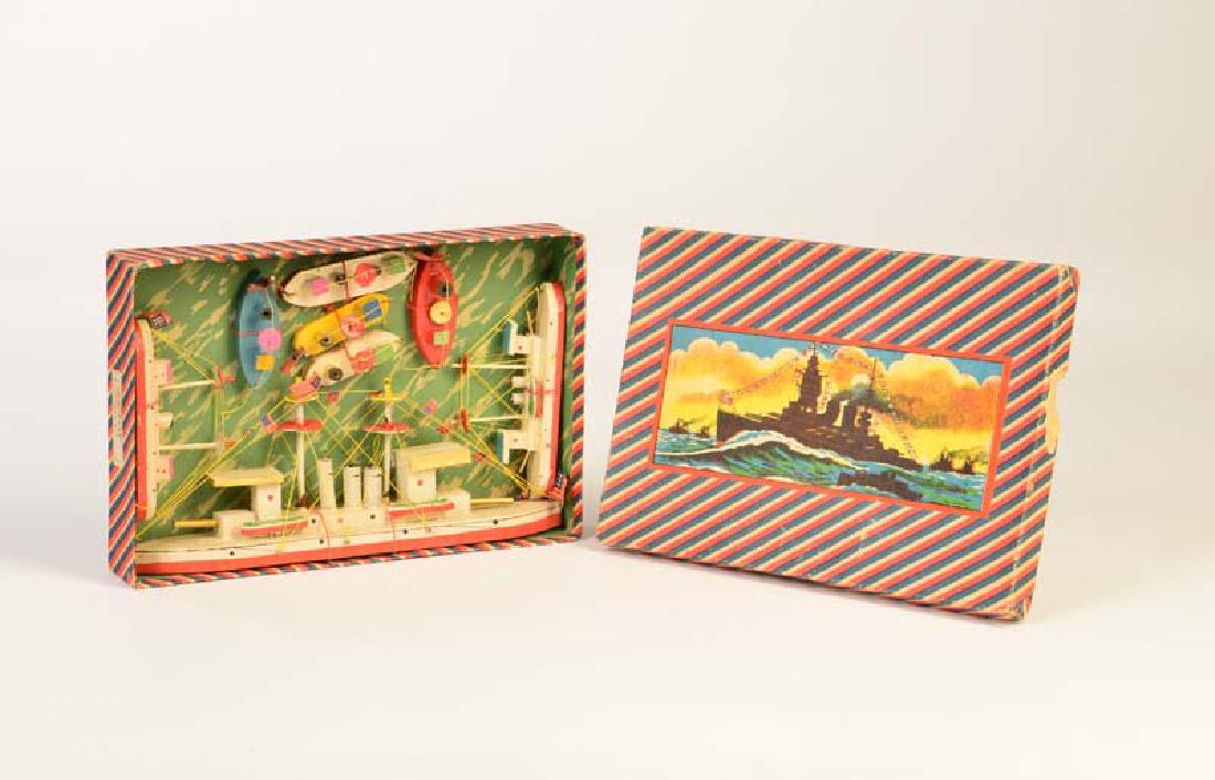 Flottenspiel: Flottenspiel, Japan, Box 25x17 cm, Holz, Okt Z 2+, Z 1-