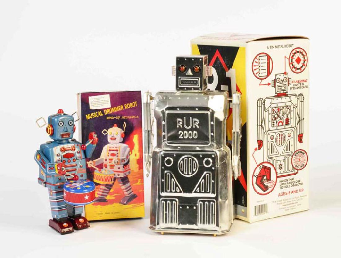 2 Roboter: 2 Roboter, China, 22-35 cm, Blech, min. LM, Okt Z 1. Z 1-