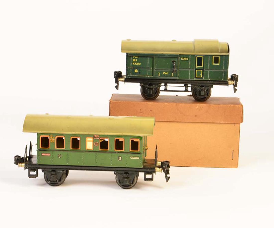 Marklin, Gepaeckwagen No 1726 + Personenwagen No 1727 (1 of 1)