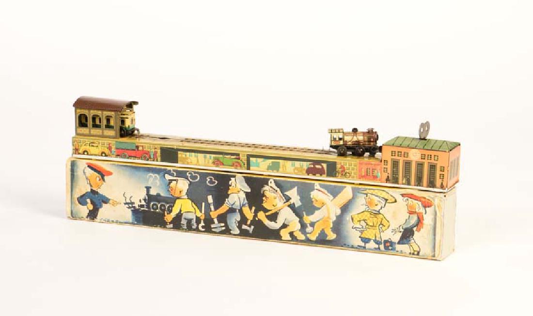 Arnold, Rangierbahn: Arnold, Rangierbahn, W.-Germany, 37 cm, Blech, UW ok, LM, Okt: Seitenlaschen fehlen, Z 2-