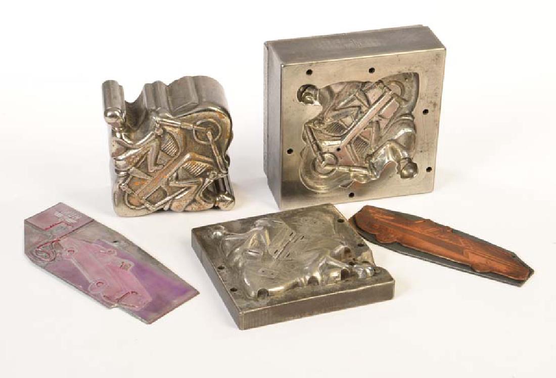Huki, 3 Pressformen fuer Motorraeder + 2 Druckplatten (1 of 1)
