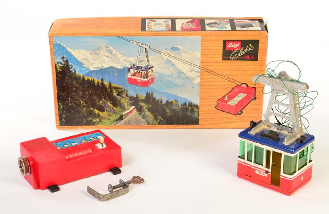 Lehmann, Rigi Cable Car: Lehmann, Rigi Cable Car, W.-Germany, 41x21 cm, Blech, Kst, min. LM, Z 2
