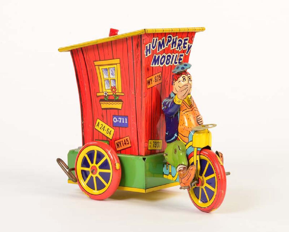 Wyandotte Toys, Humphrey Mobile: Wyandotte Toys, Humphrey Mobile, USA, 21 cm, Blech, UW ok, Vorderteil lose, sonst guter Zustand