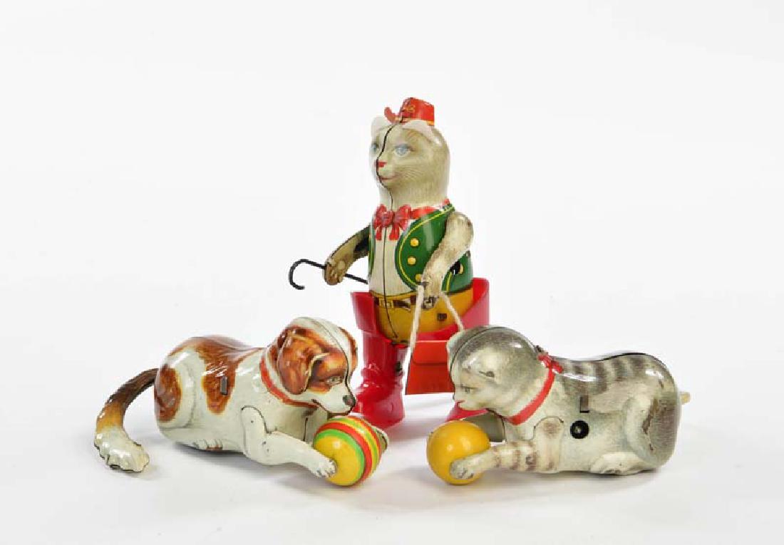 Koehler Hund Katze Mit Ball Gestiefelter Kater