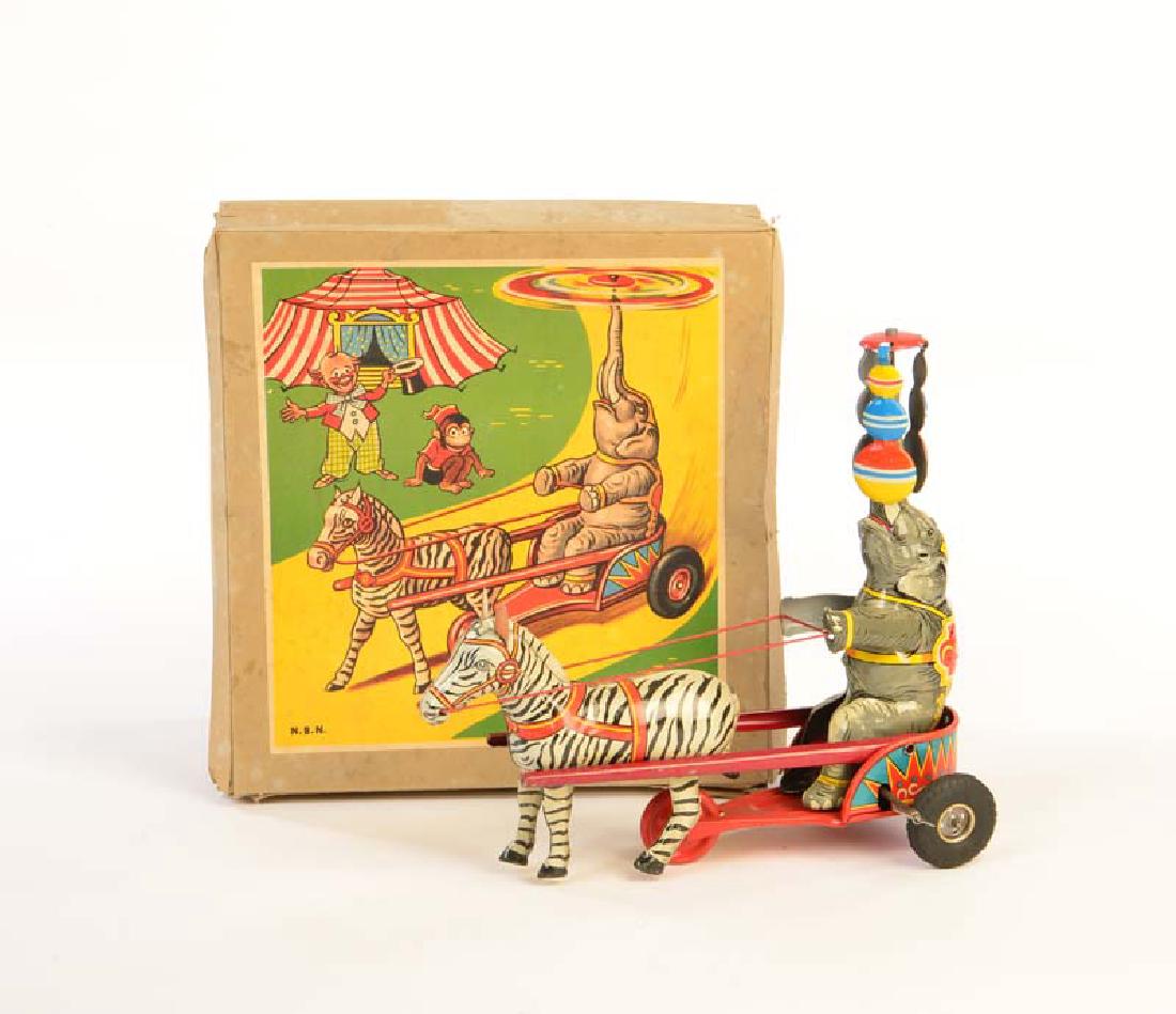 NBN, Zebrakutsche mit Elefant (1 of 1)