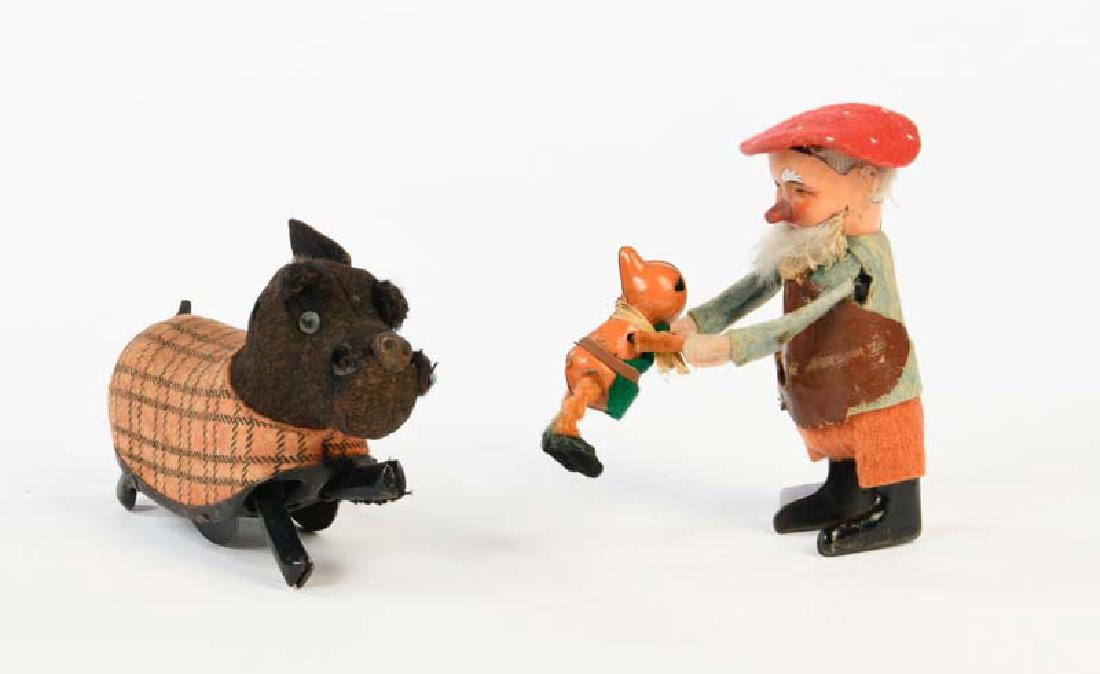 Schuco, Zwerg + Hund (1 of 1)