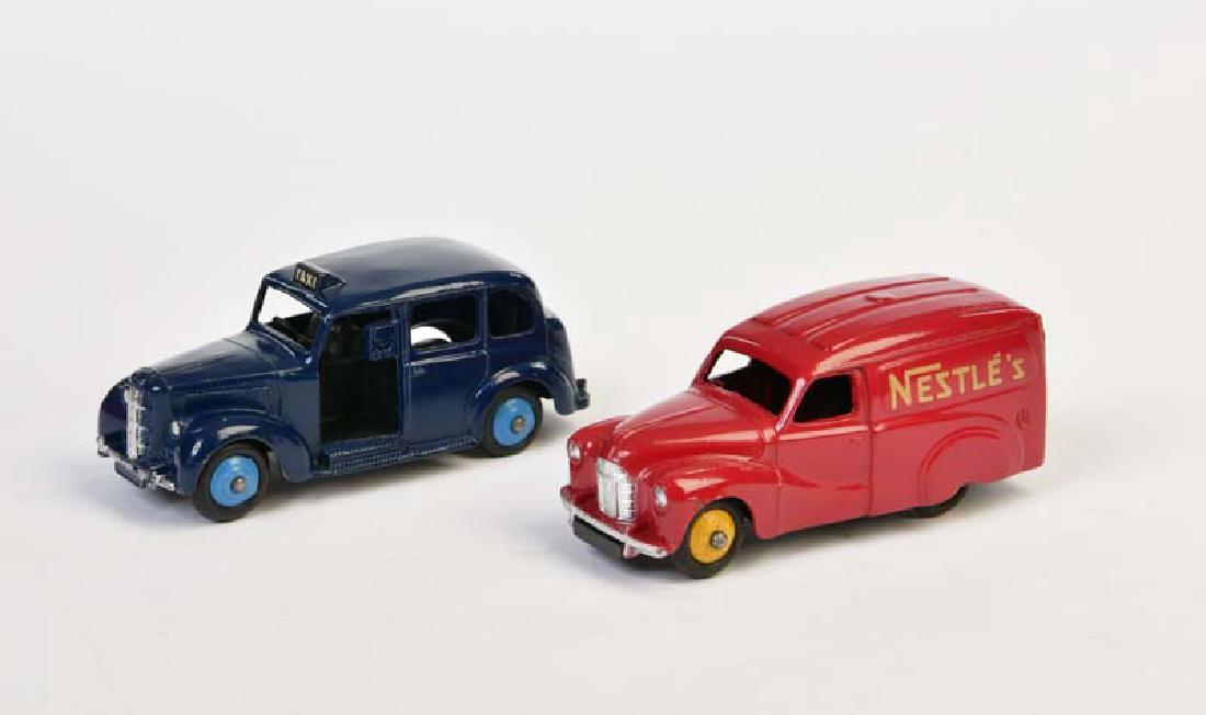 Dinky Toys, Austin Taxi + Nestle Van (1 of 1)