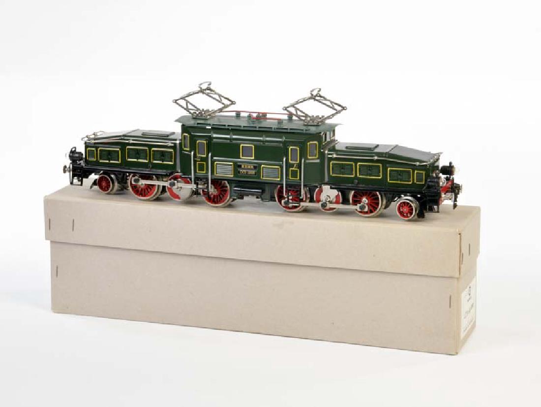 Hehr, Gotthardlokomotive "Krokodil": Hehr, Gotthard Loco "Krokodil", Germany, gauge 0, tihn, box C 2, Marklin Replica from the 70s, C 1
