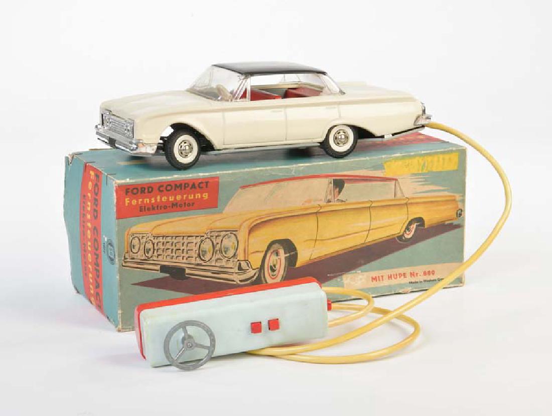 Guenthermann, Ford Compact: Guenthermann, Ford Compact, W.-Germany, tin, roof out of plastic, bat.drive defective, box C 2, visually good condition