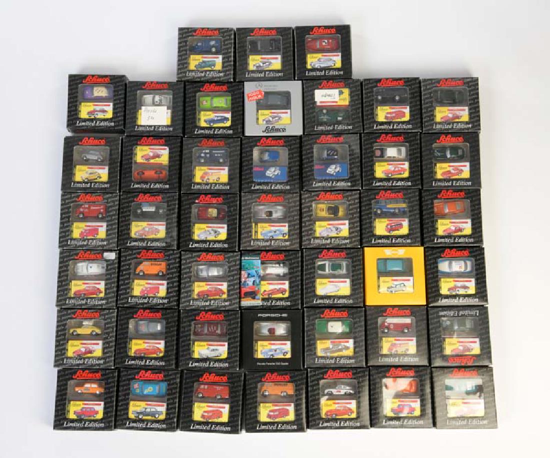 Schuco, 45 Piccolos: Schuco, 45 Piccolos, 1:90, diecast, box C 1, several rarities, C 1