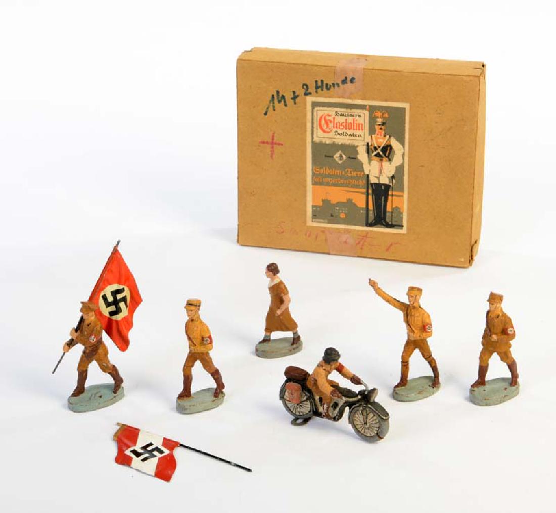 Elastolin, 5 SA Figuren + 1x BDM (1 of 1)