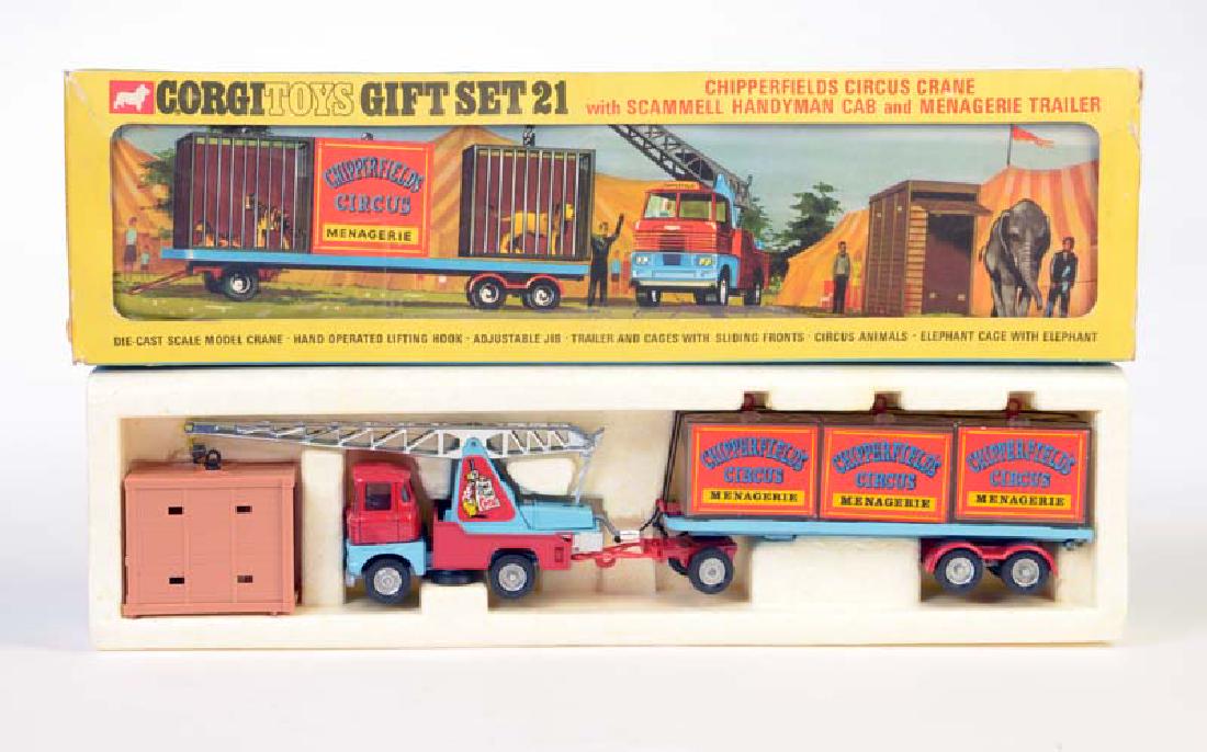 Corgi Toys, Geschenk Set No 21 Zirkus  Kran + Loewen (1 of 1)