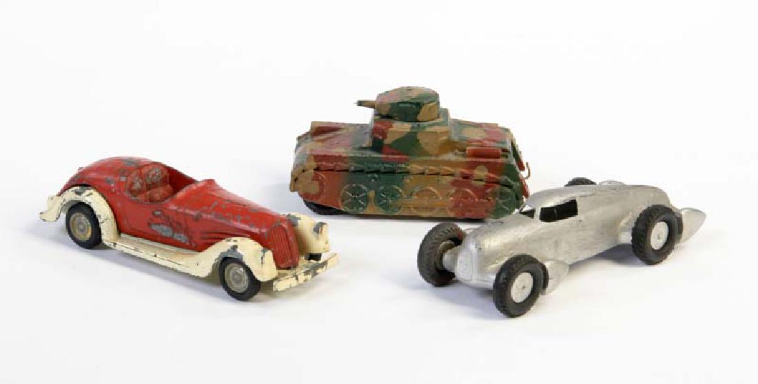 Marklin, 2 Rennwagen + 1 Panzer (1 of 1)