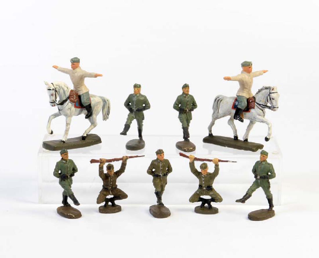 Elastolin, 9 Figuren + 2 Pferde (1 of 1)