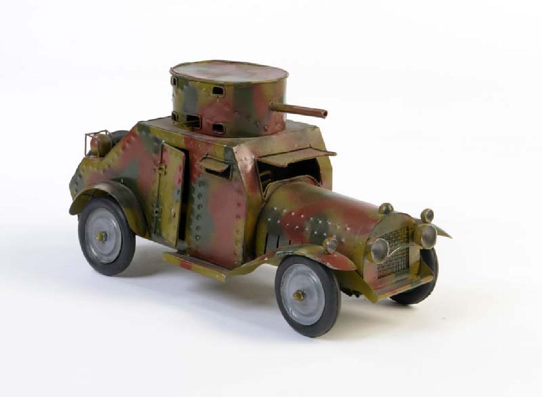 Panzerwagen Eigenbau: Tank, Do it your self -construction, tin, min. paint d., good condition