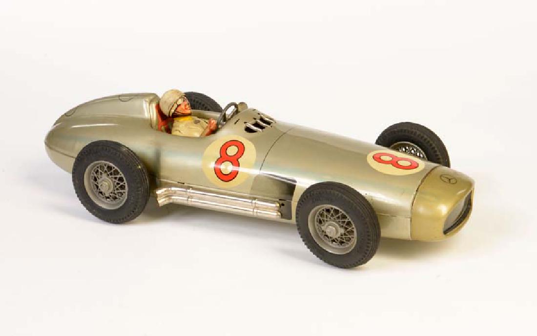Tippco, Rennwagen: Tippco, Racing Car, W.-Germany, tin, friction ok, min. paint d., pane missing, C 2