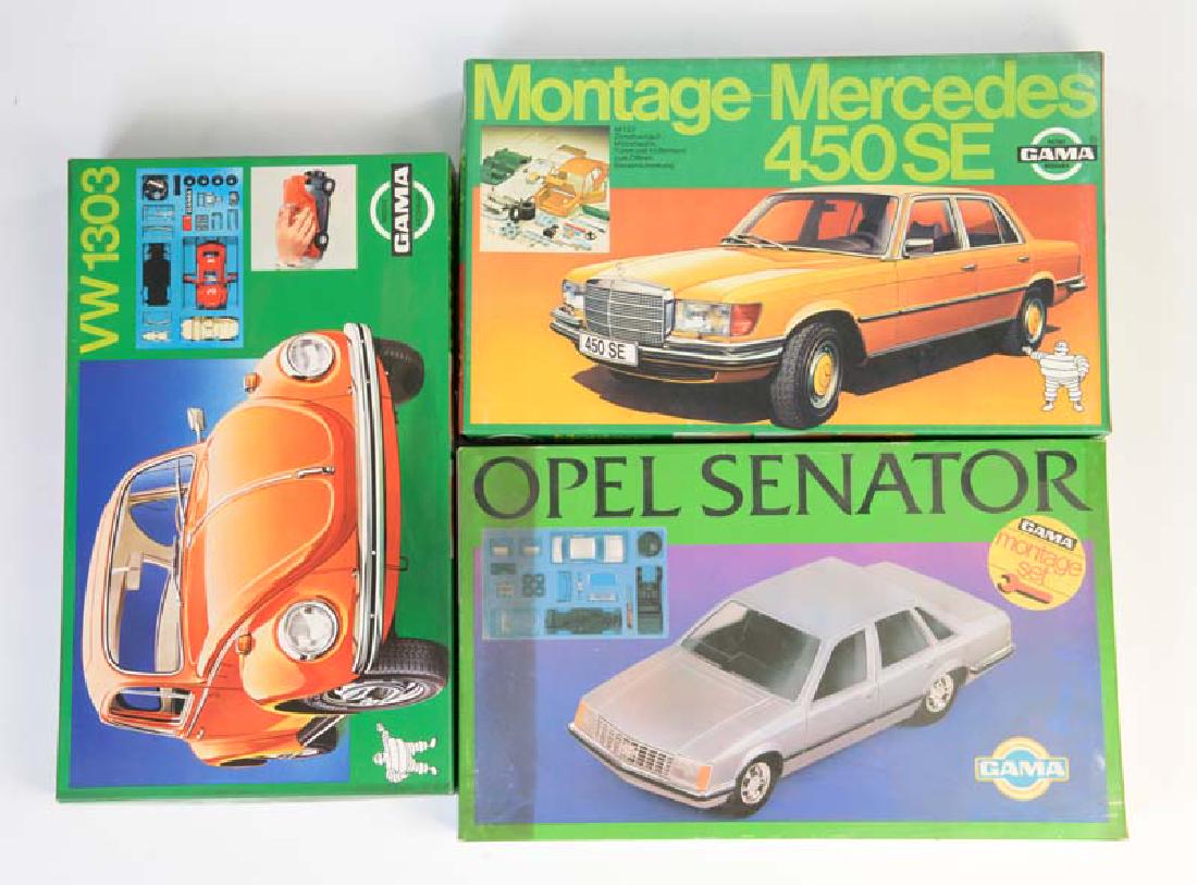 Gama, 3 Montage Sets: VW Kaefer, Mercedes 450 SE + Opel (1 of 1)