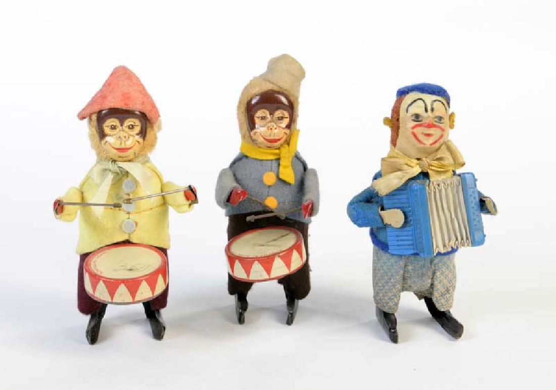 SFA (Schuco Kopien), 2 Affen mit Trommel + Clown (1 of 1)
