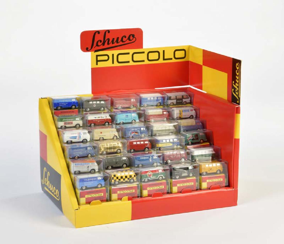 Schuco, Werbedisplay fuer Piccolos (mit 30 VW Bussen + (1 of 1)
