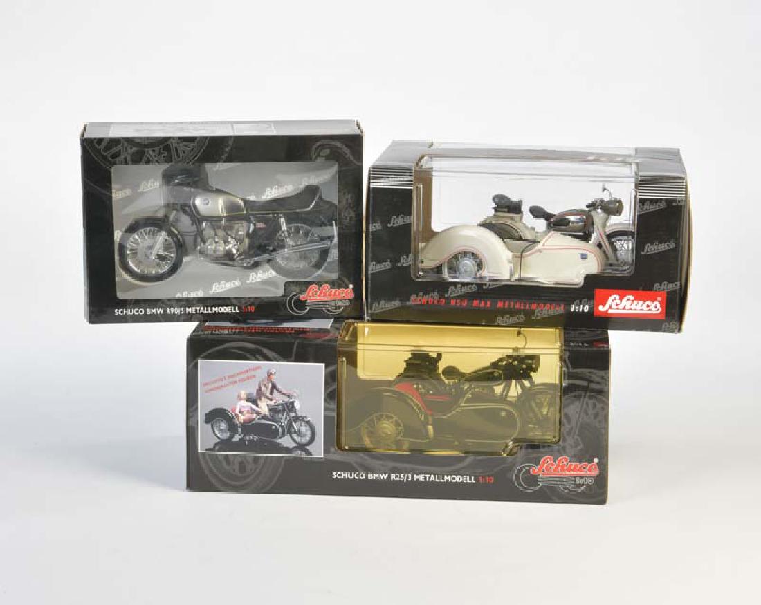 Schuco, BMW R 25/3 + NSU Max Beiwagenmotorrad + BMW (1 of 1)