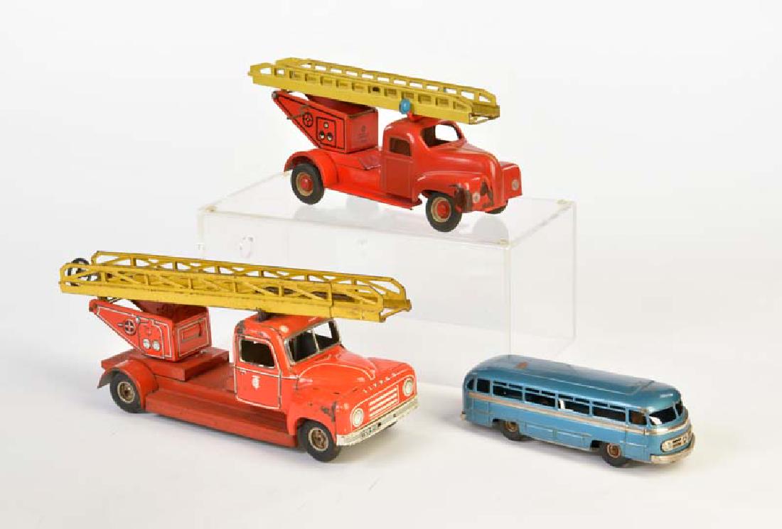 Tippco, CKO u.a., 2x Feuerwehr + Mercedes Bus (1 of 1)