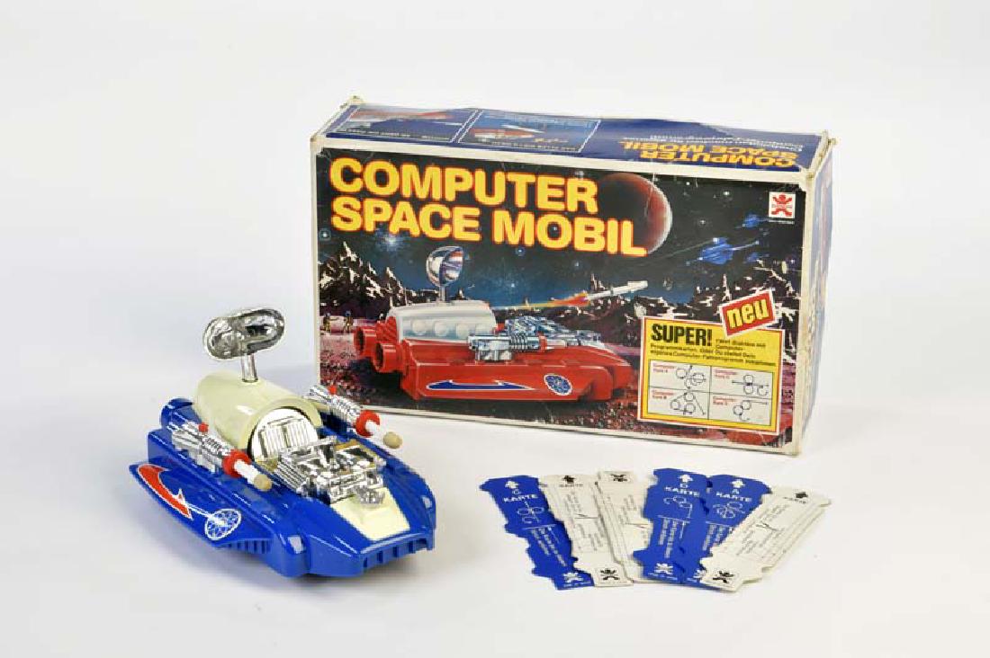 Bandai, Computer Space Mobil: Bandai, Computer Space Mobil, Japan, tin, bat. drive ok, box C 2+, C 1