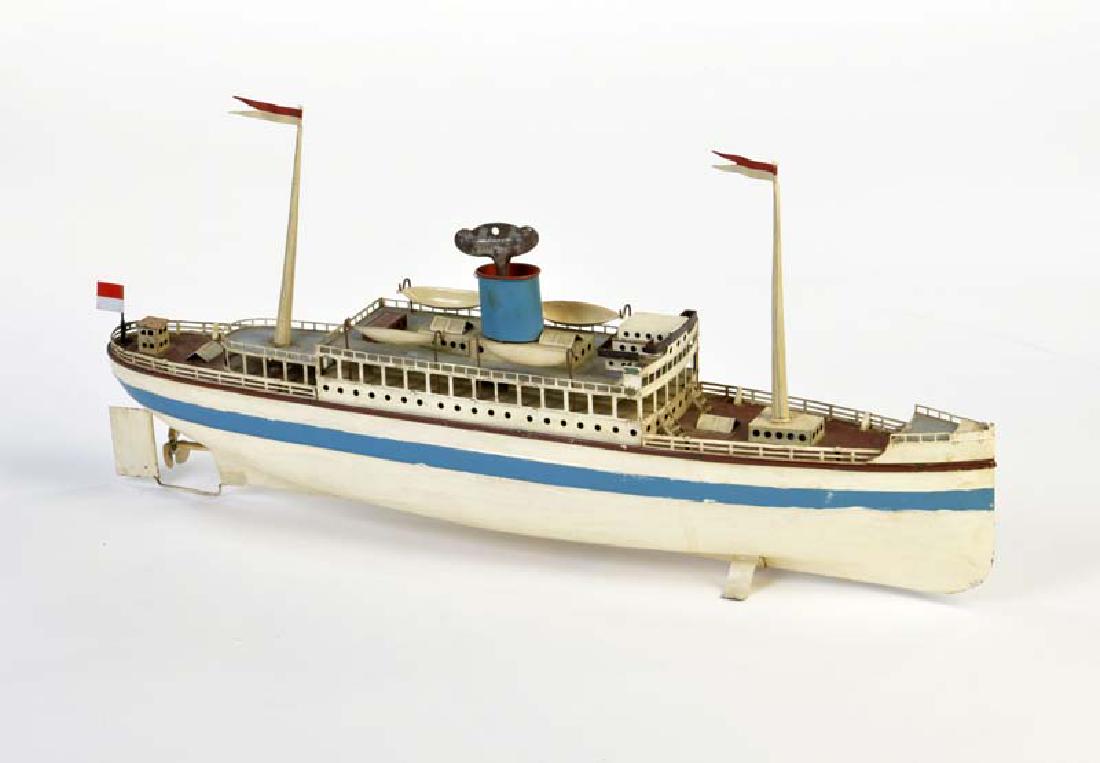 Fleischmann, Baederdampfer: Fleischmann, Steamer, Germany, tin, cw ok, paint d., part. repainted, C 2-3
