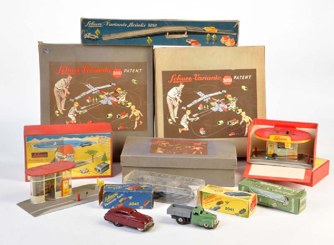 Schuco, Konvolut Varianto, Tankstelle, Fahrzeuge + (1 of 1)