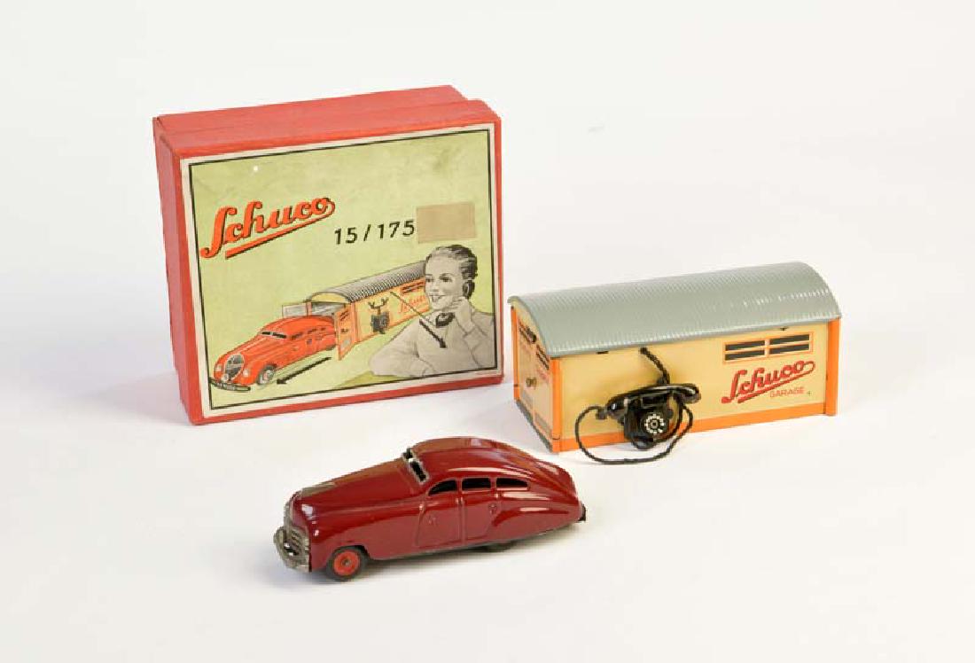 Schuco, Garagenpackung mit Patent Auto 1750 (1 of 1)