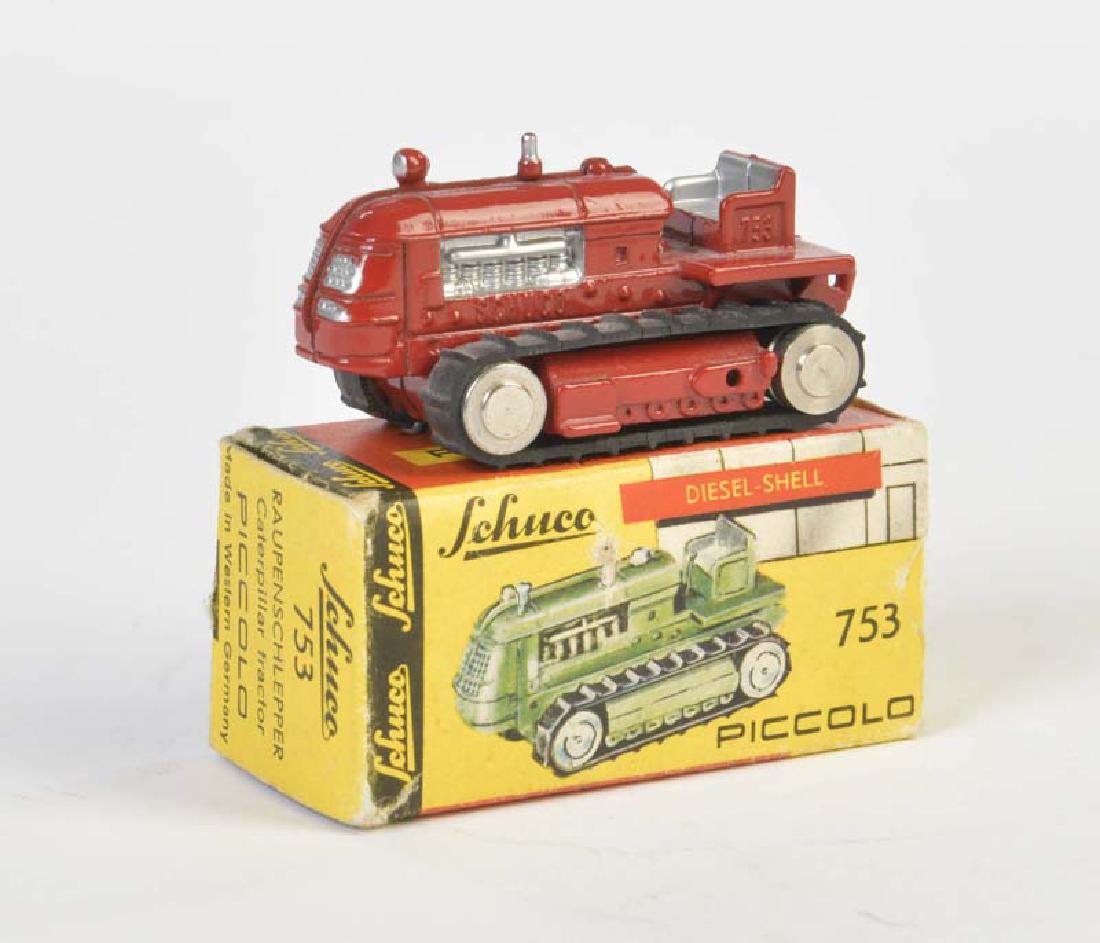 Schuco, Piccolo 753 Raupenschlepper: Schuco, Piccolo 753 Raupenschlepper, 1:90, Druckguss, Okt Z 2, Z 1-