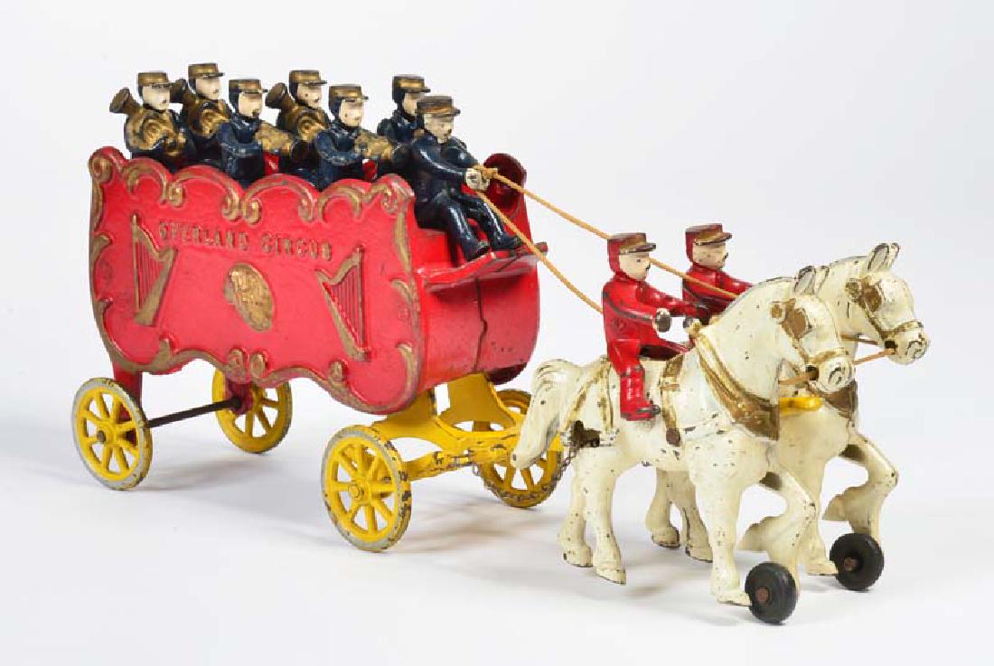 Kenton, Overland Circus Music Kapelle: Kenton, Overland Circus Music Kapelle, USA, 39 cm, Guss, LM, sonst guter Zustand