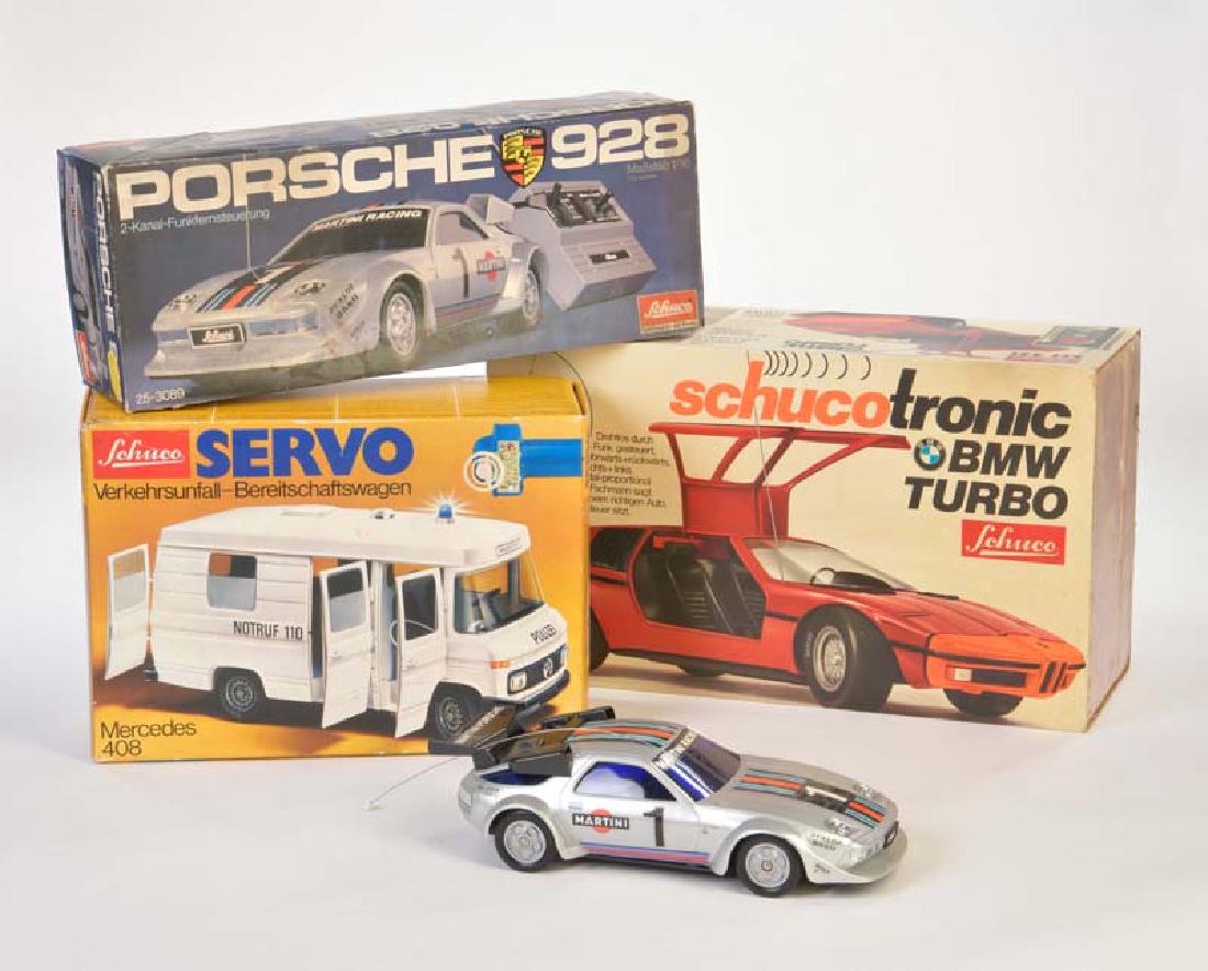 Schuco, Porsche 928, Mercedes 408 + BMW Turbo (1 of 1)