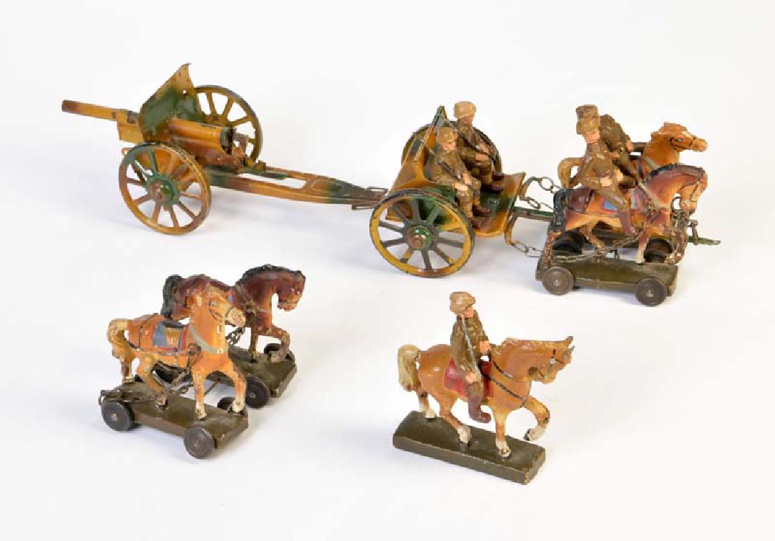 Lineol, Kutsche mit Geschuetz, Reiter u.a. (1 of 1)