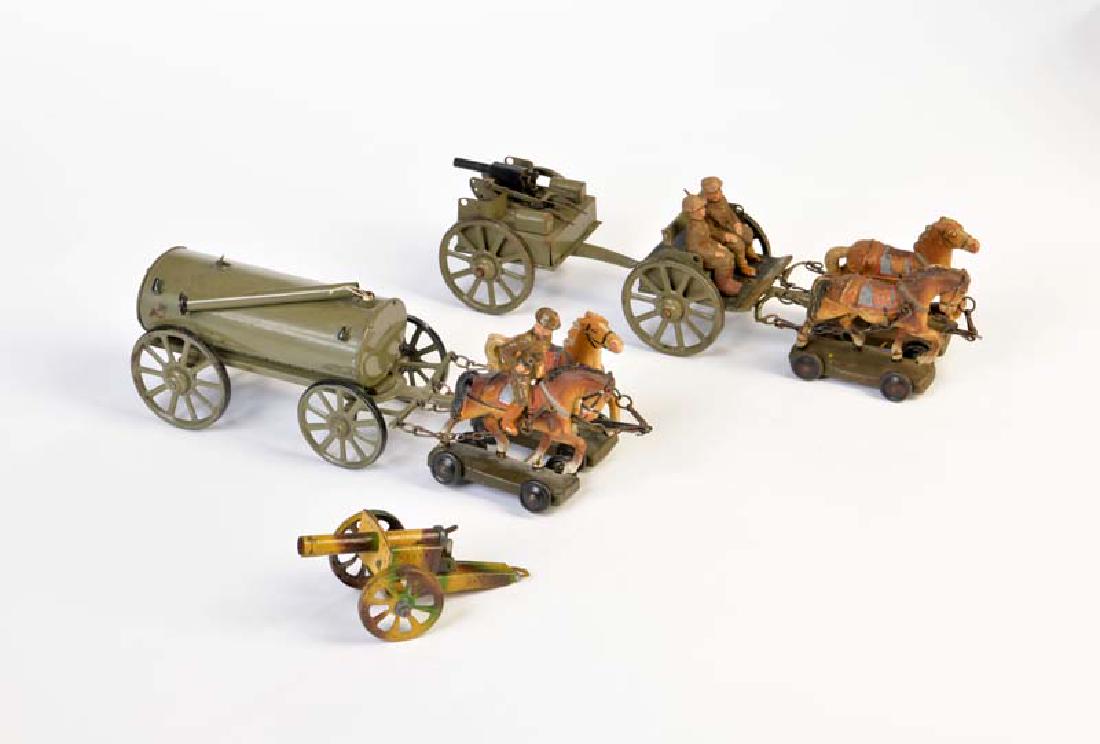 Lineol, 2 Kutschen + Geschuetz (1 of 1)