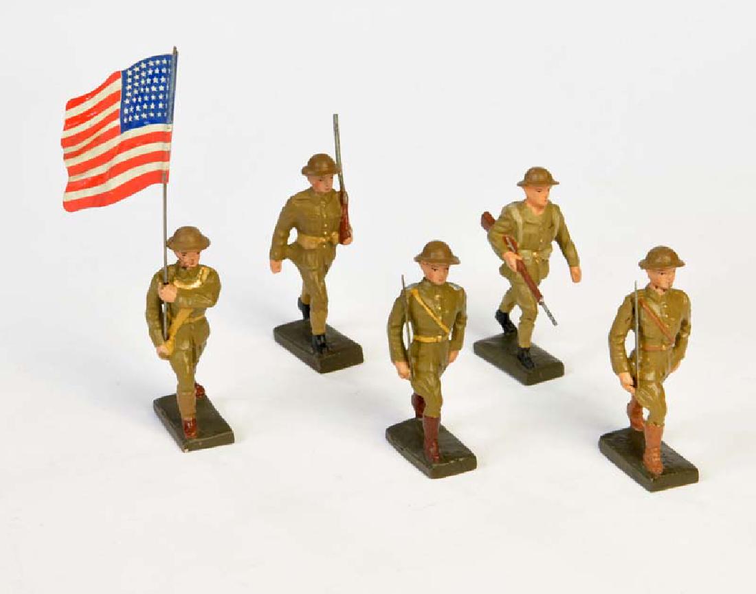 Elastolin, 5 amerikanische Soldaten (1 of 1)