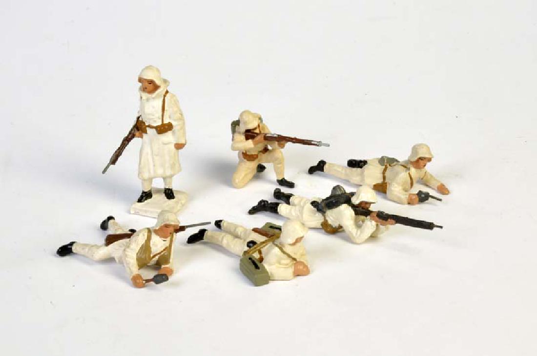 Lineol, 6 Soldaten in Winteruniform (1 of 1)