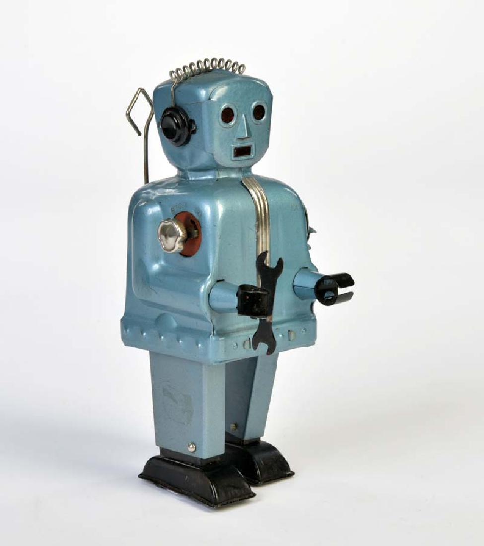 Nomura, Zoomer The Robot: Nomura, Zoomer The Robot, Japan, 19 cm, Blech, Bat. Antrieb defekt, optisch guter Zustand