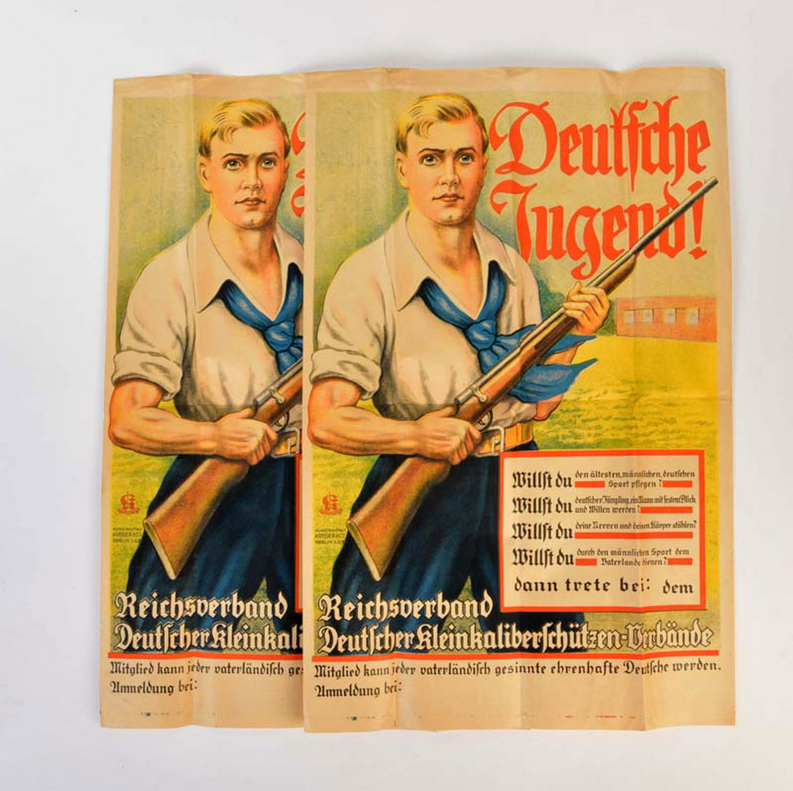 2 Plakate "Deutsche Jugend" + "Reichsverband deutscher (1 of 1)