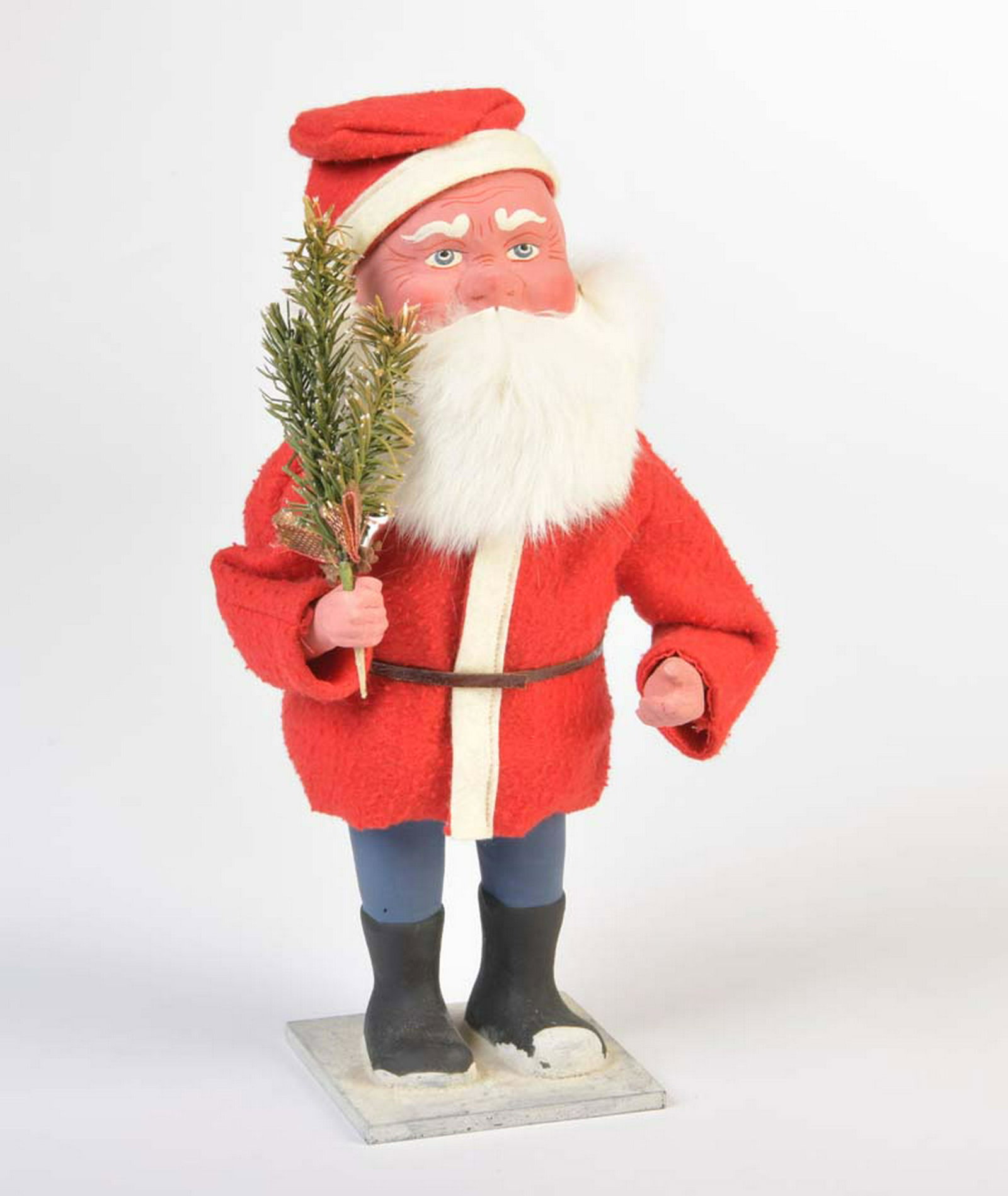 Erzgebirge, Weihnachtsmann Fuellbehaelter: Erzgebirge, Santa Claus Container, Germany pw, out of wood + paper mache, C 1