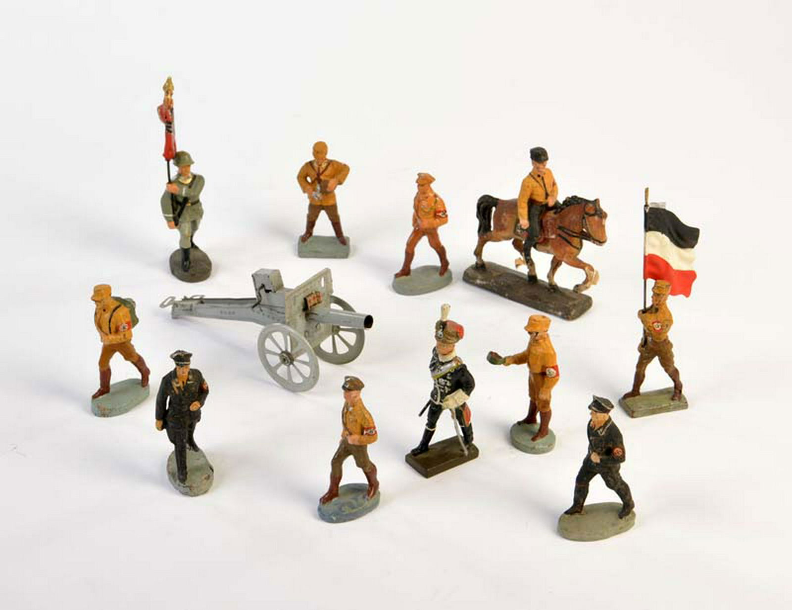 Elastolin, Lineol: Konvolut SA, ss, HJ u.a., 10 Figuren (1 of 1)