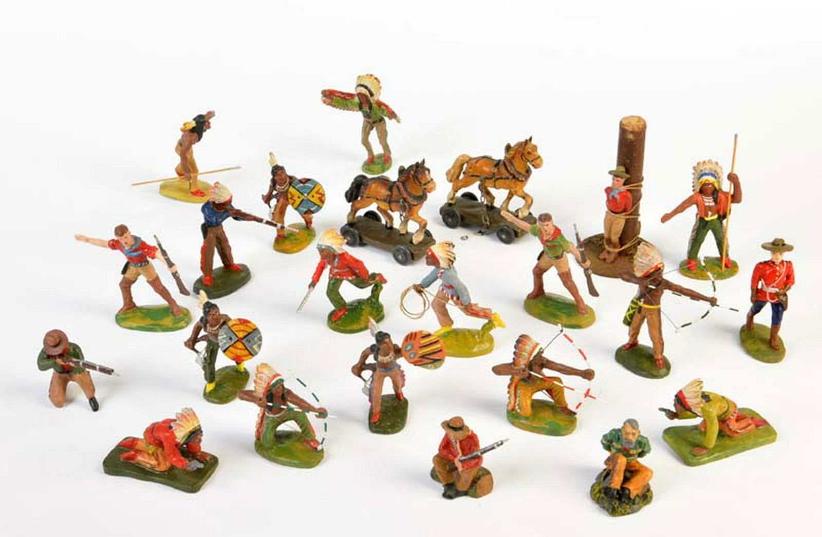 Tipple Topple, 20 Wildwest Figuren + Marterpfahl + 2 (1 of 1)