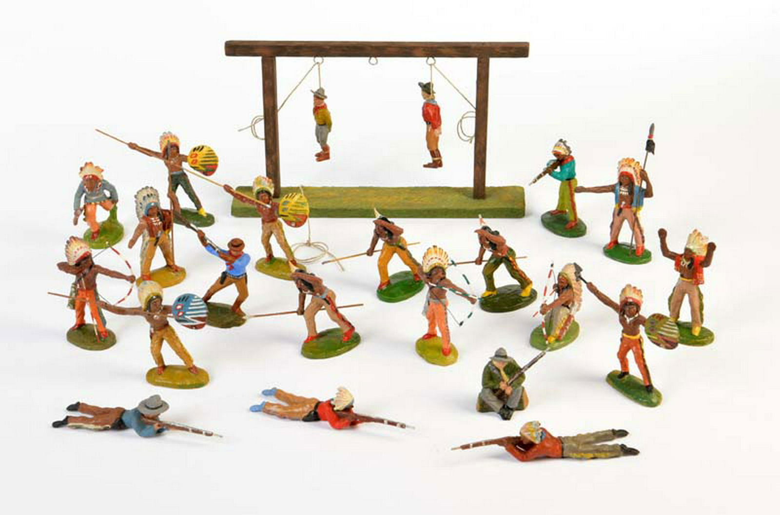 Tipple Topple, 20 Wildwest Figuren (meist Indianer + (1 of 1)