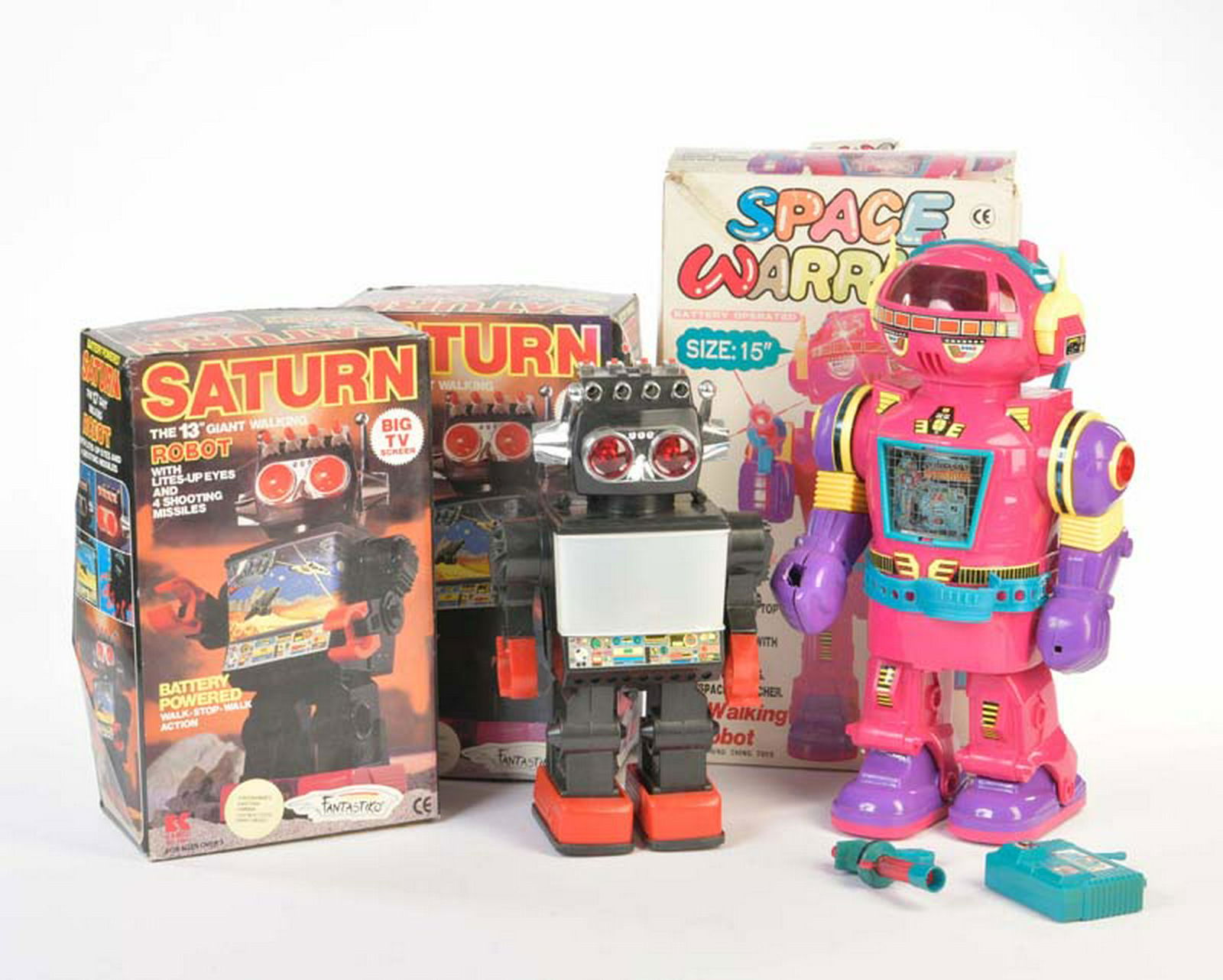2x Saturn Robot + Space Warrior: 2x Saturn Robot + Space Warrior, function not checked, C 1-2