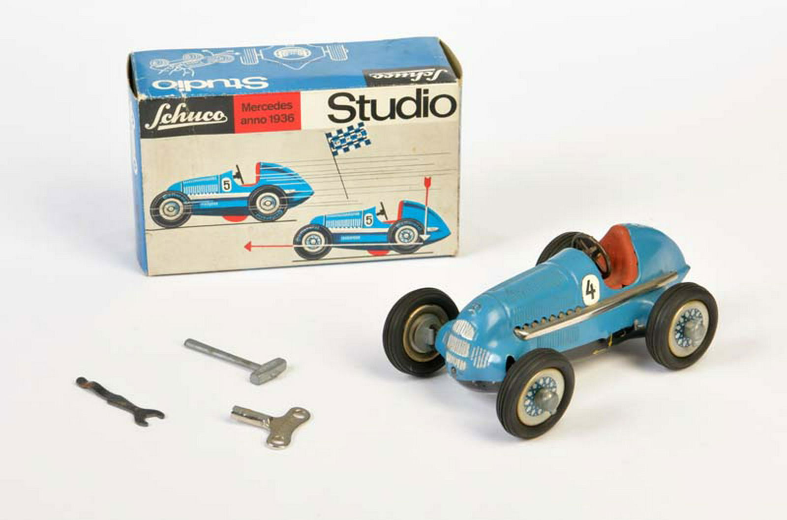 Schuco, Studio Mercedes: Schuco, Studio Mercedes, Germany, tin, cw ok, min. paint d., box C 1-, C 1-2