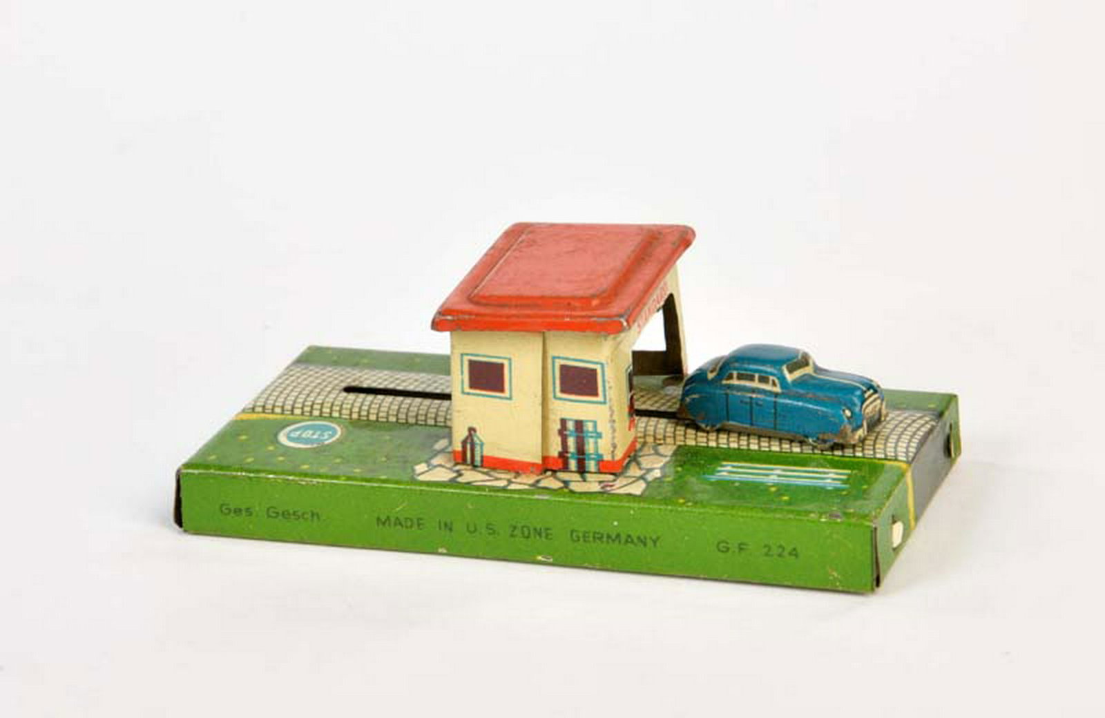 Fischer, Pennytoy Wendeauto: Fischer, Pennytoy Turnaround Car, Germany pw, tin, without drive, C 1-2