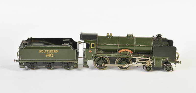 Maerklin fuer Basset-Lowke, Lok "Merchant Taylors" mit: Maerklin for Basset-Lowke, Loco "Merchant Taylors" with Tender "Southern" 910, Germany pw, gauge 0, cw ok, very nice original condition