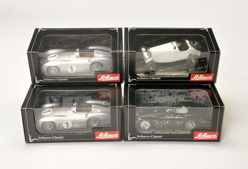 Schuco, 4x Studio (3x Stromlinie + Mercedes ssK/L) (1 of 1)