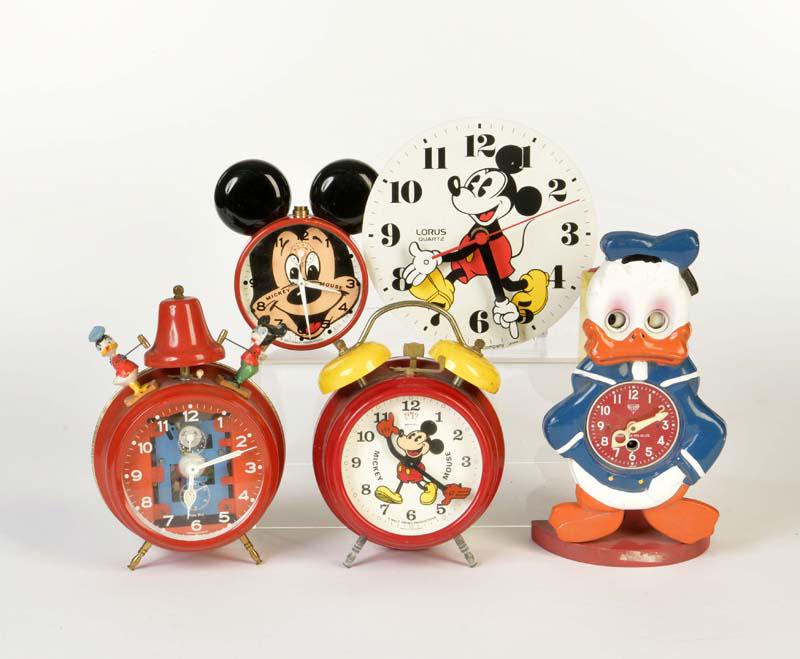 Lorus, Jerger u.a., 5 Disney Wecker Uhren (1 of 1)